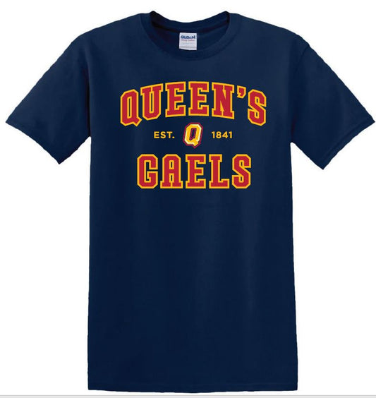 Queen's Gaels Navy T Shirts
