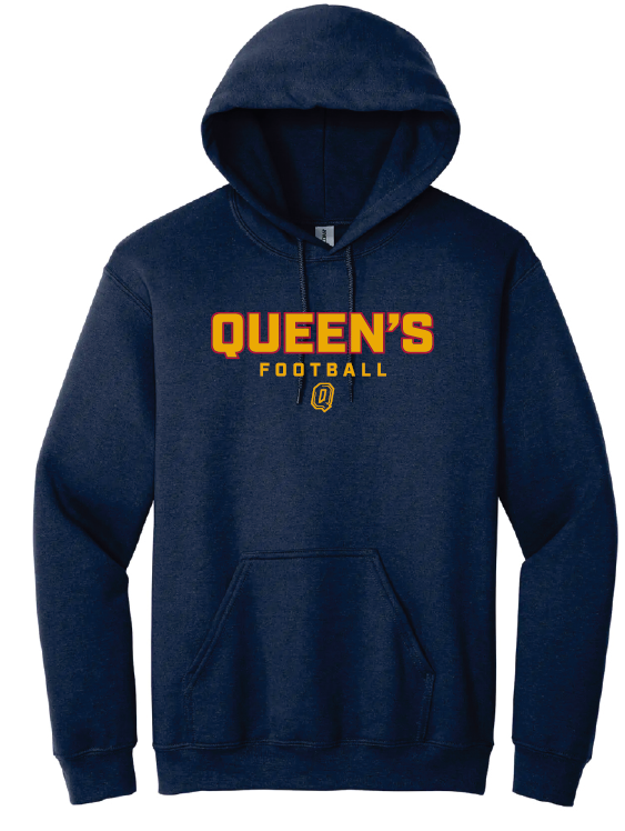 Navy Football Hoodie Small