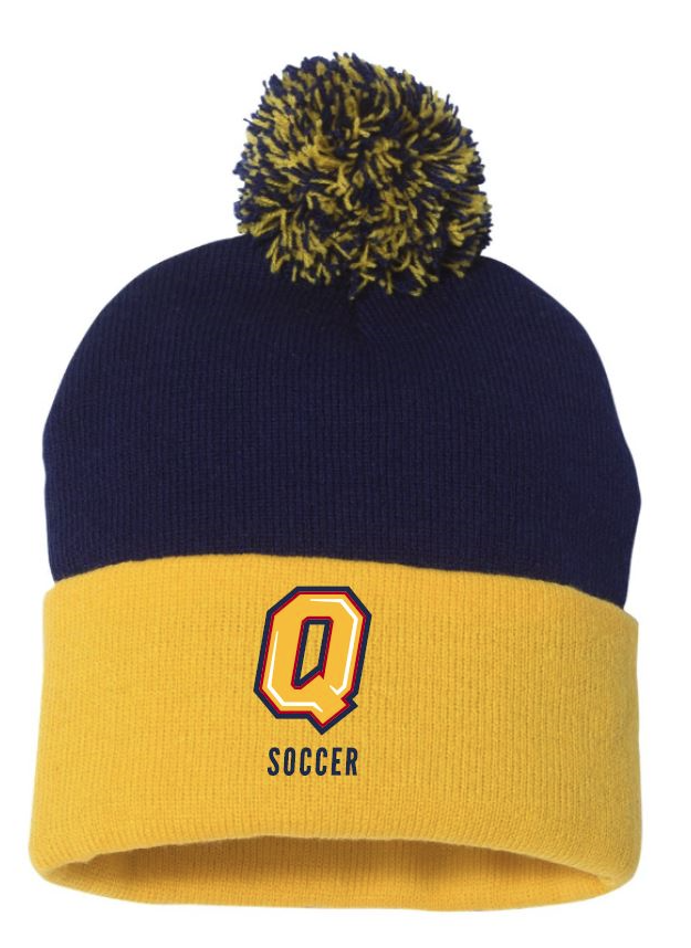 Soccer Toque Gold & Navy