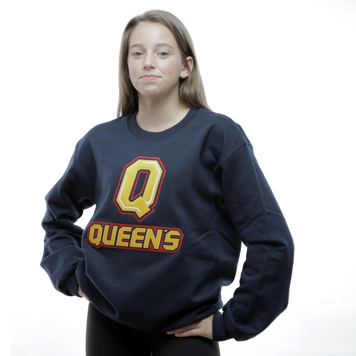 Crewneck Fleece with Queen's