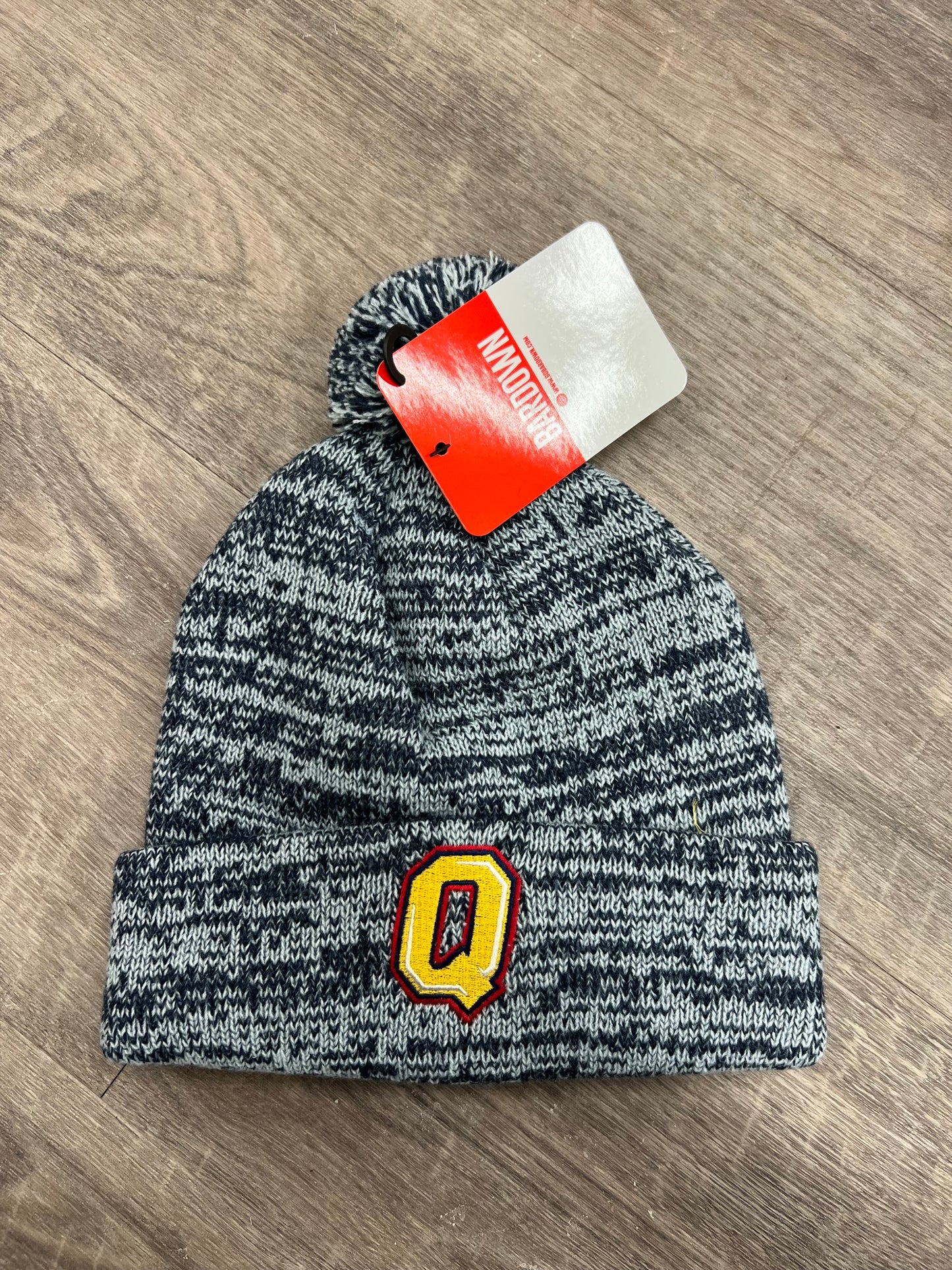 Heather Blue Toque With Pom