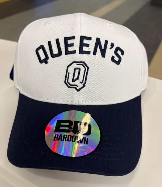 Navy & White Queen's Ball Cap