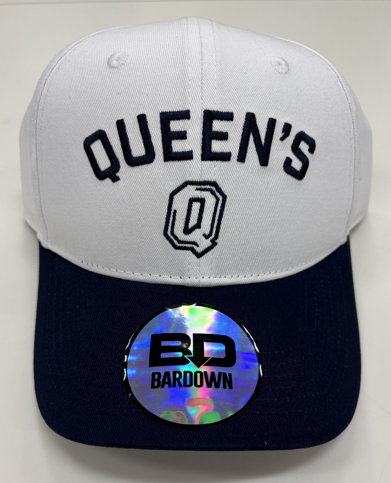 Navy & White Queen's Ball Cap