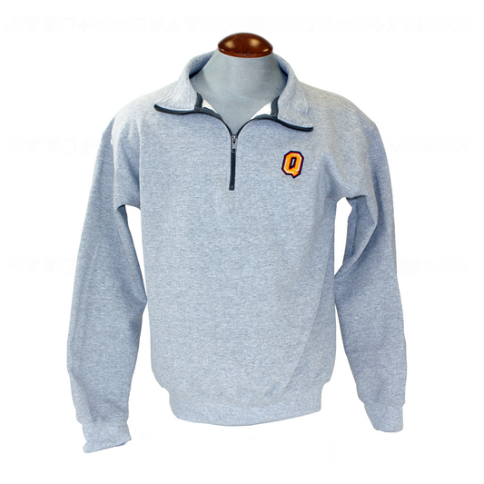 Grey Zip Up Queen's Sweater